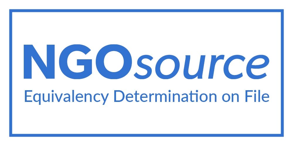 NGO Equivalency Determination Certificate